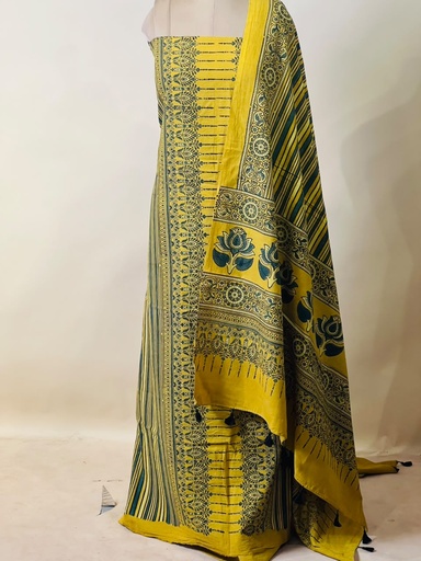 [SUMT3650] Premium Ajrakh Cotton Suit 5025