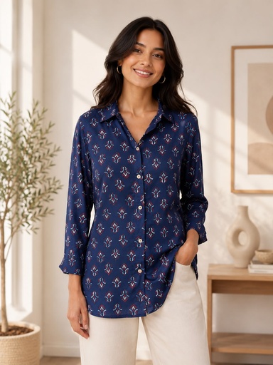 Ajrakh Modal Shirts 5015