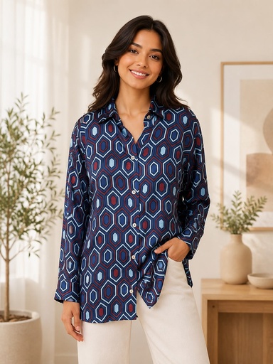 Ajrakh Modal Shirts 5015