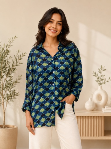 Ajrakh Modal Shirts 5015