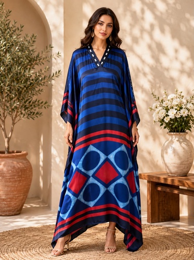 [KABL3650] Ajrakh Modal Kaftans 4803