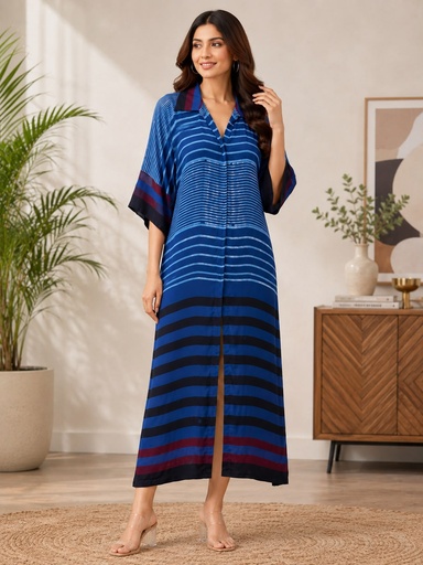Ajrakh Modal Kaftan Style Dress 4803