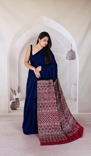 [SAZB5250] Plain Modal Sarees 5018