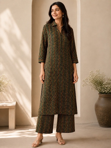 Ajrakh Cotton Coord Sets 5028