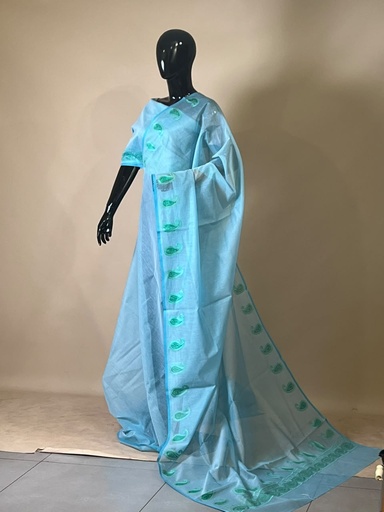 [SABA3950] Khadi Tissue Sarees 5012