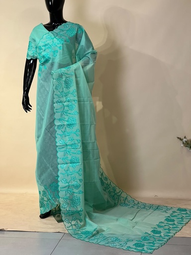 [SABA6950] Applique work Kota Silk Sarees 5012