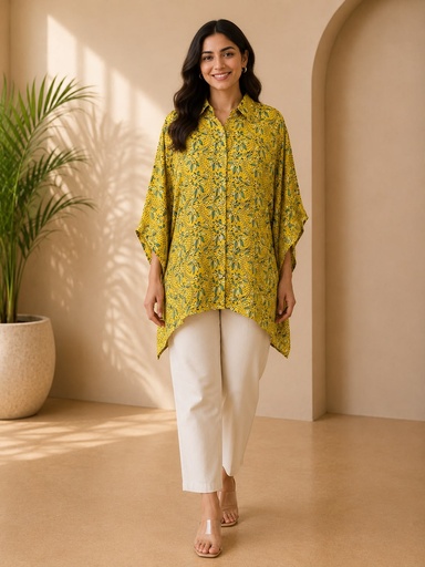 Ajrakh Modal Shirt Kaftans 5015