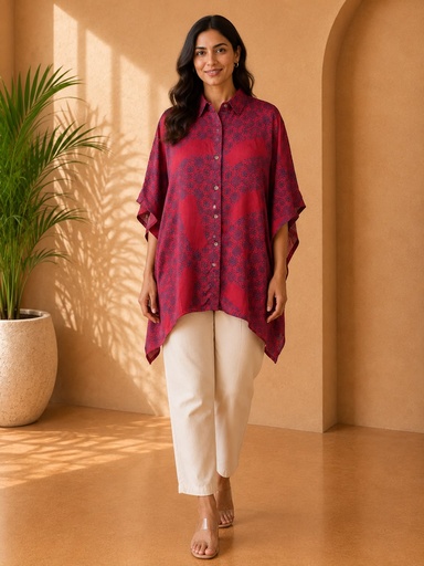 Ajrakh Modal Shirt Kaftans 5015