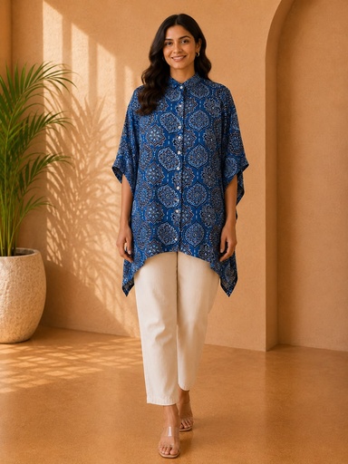 Ajrakh Modal Shirt Kaftans 5015