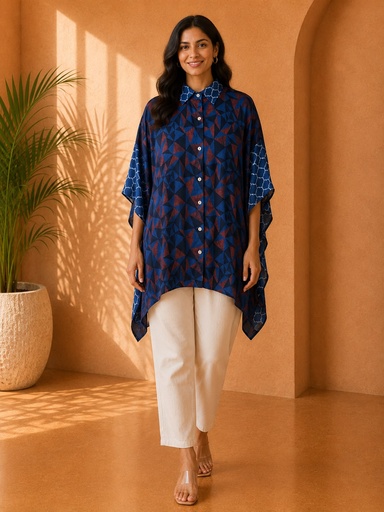 Ajrakh Modal Shirt Kaftans 5015