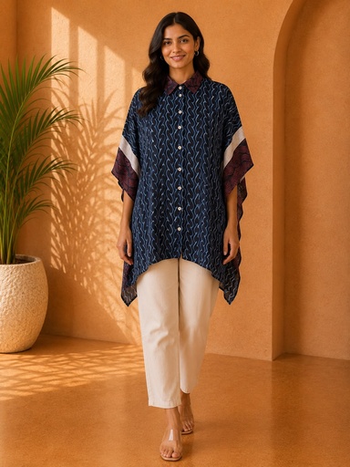Ajrakh Modal Shirt Kaftans 5015
