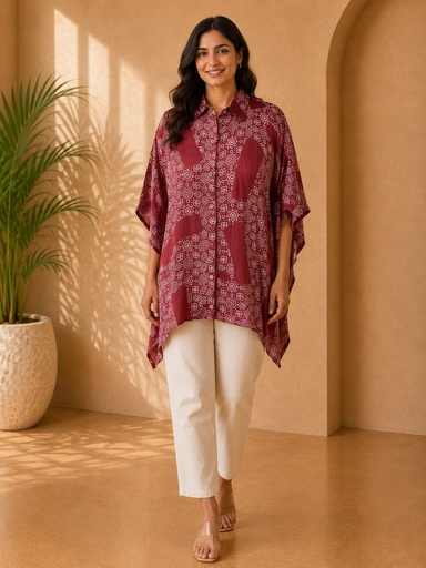 Ajrakh Modal Shirt Kaftans 5015