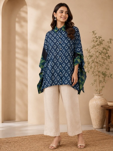 Ajrakh Modal Shirt Kaftans 5015