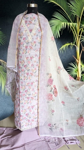 [SUSAM3650] Soft Chanderi Suit Sets 5025