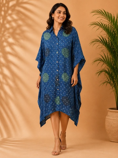 Ajrakh Modal Shirt Kaftans 5015