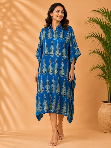 Ajrakh Modal Shirt Kaftans 5015