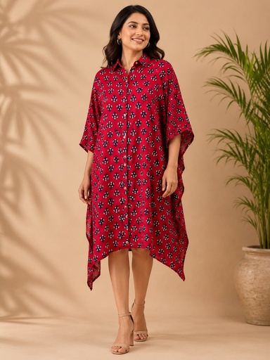 Ajrakh Modal Shirt Kaftans 5015