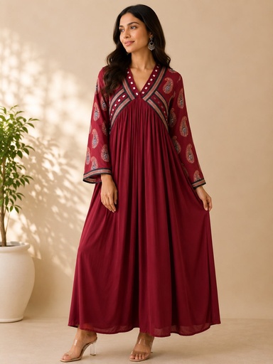 Premium Modal Silk Kurti 5053