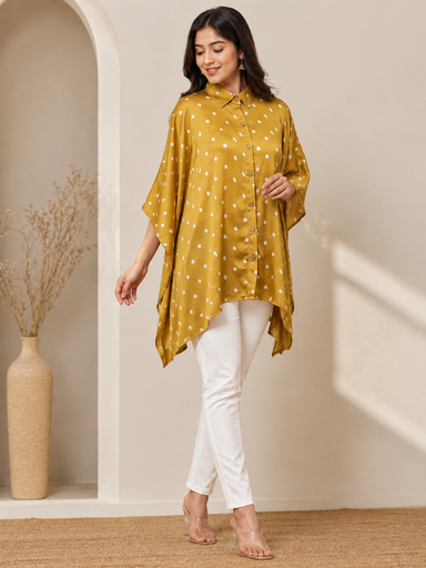 Bandhani Modal Shirt Kaftans 5015