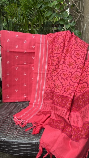 [SUSAM3190] Handloom Cotton Suits 4562