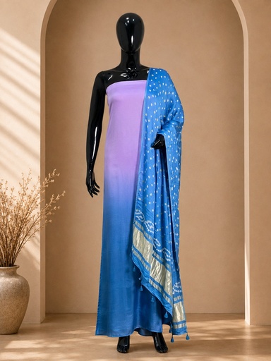 [SUMT4950] Plain Modal Suits with Bandhani Dupatta 5013