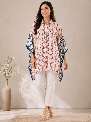 Ajrakh Modal Shirt Kaftans 5015