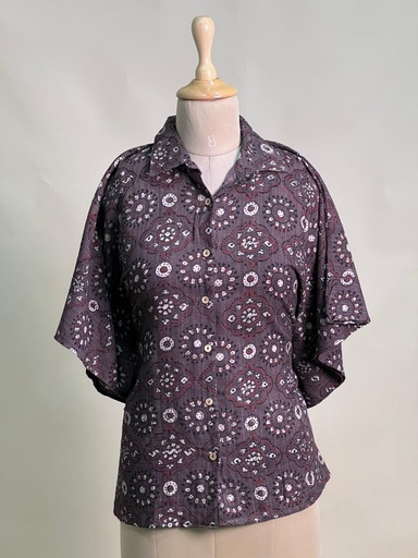Ajrakh Cotton Shirt Kaftan 4802