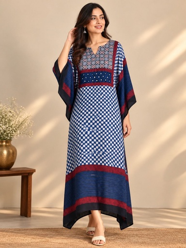 [KARH3950] Box pattern modal kaftans 4803