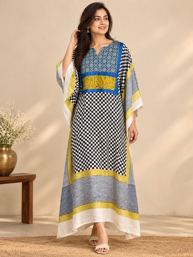 [KARH3950] Box pattern modal kaftans 4803