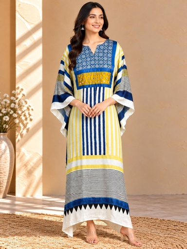 [KARH3950] Box pattern modal kaftans 4803