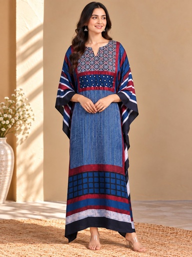 [KARH3950] Box pattern modal kaftans 4803