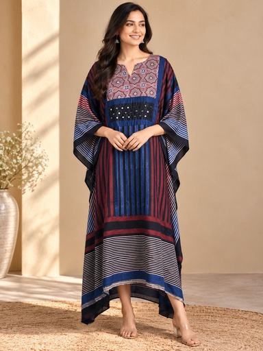 [KARH3950] Box pattern modal kaftans 4803