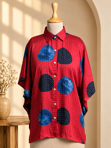 [KARH2250] Ajrakh Modal Shirt Kaftans 
