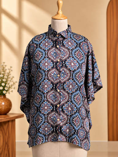 [KARH2250] Ajrakh Modal Shirt Kaftans 5015 