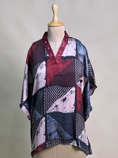 [KARH2450] Ajrakh Modal Short Kaftans 5015 