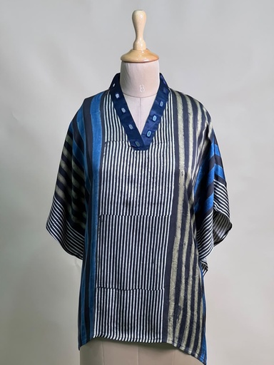 [KARH2450] Ajrakh Modal Short Kaftans 5015 