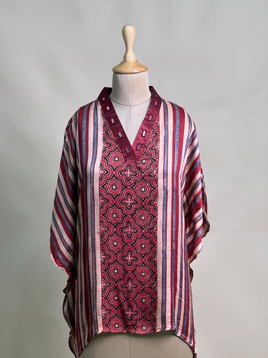 [KARH2450] Ajrakh Modal Short Kaftans 5015 