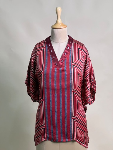 [KARH2450] Ajrakh Modal Short Kaftans 5015 