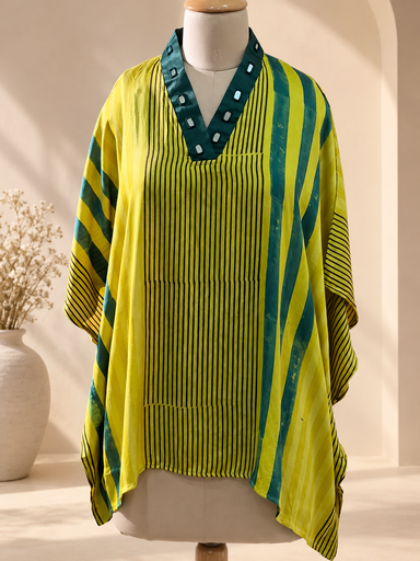 [KARH2450] Ajrakh Modal Short Kaftans 5015 