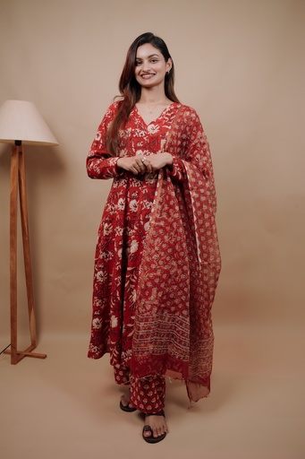 Soft Jaipur Cotton Anarkali Sets 5060