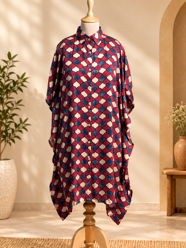 Ajrakh Modal Shirt Kaftans 5015