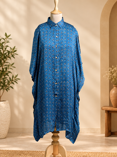 Ajrakh Modal Shirt Kaftans 5015