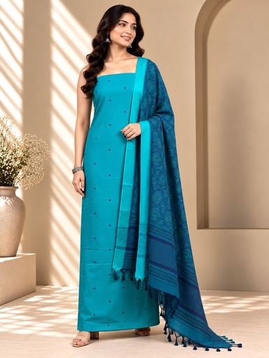 [SUSAM3250] Handloom Cotton Suits 4562