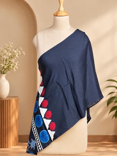 [STAZ1650] Ajrakh Modal Stoles 5071 