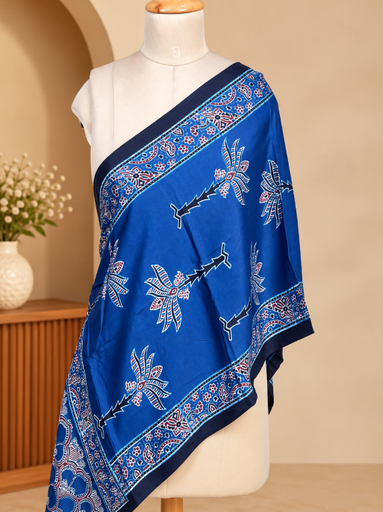 [STAZ1650] Ajrakh Modal Stoles 5071 