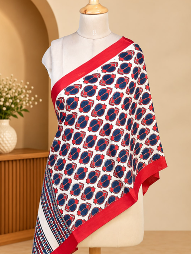 [STAZ1650] Ajrakh Modal Stoles 5071 