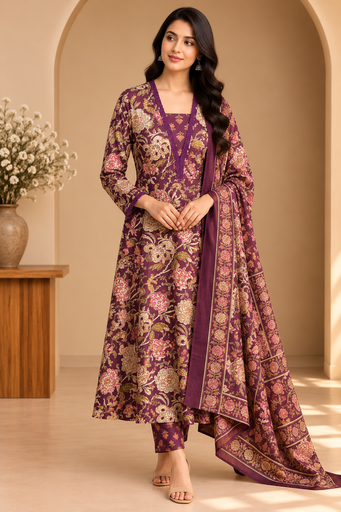 Cotton Anarkali Kurti sets 8010